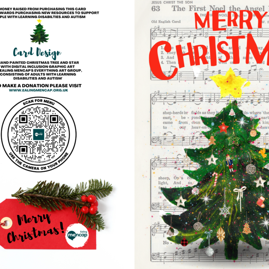 Songs sheet Design Christmas Card